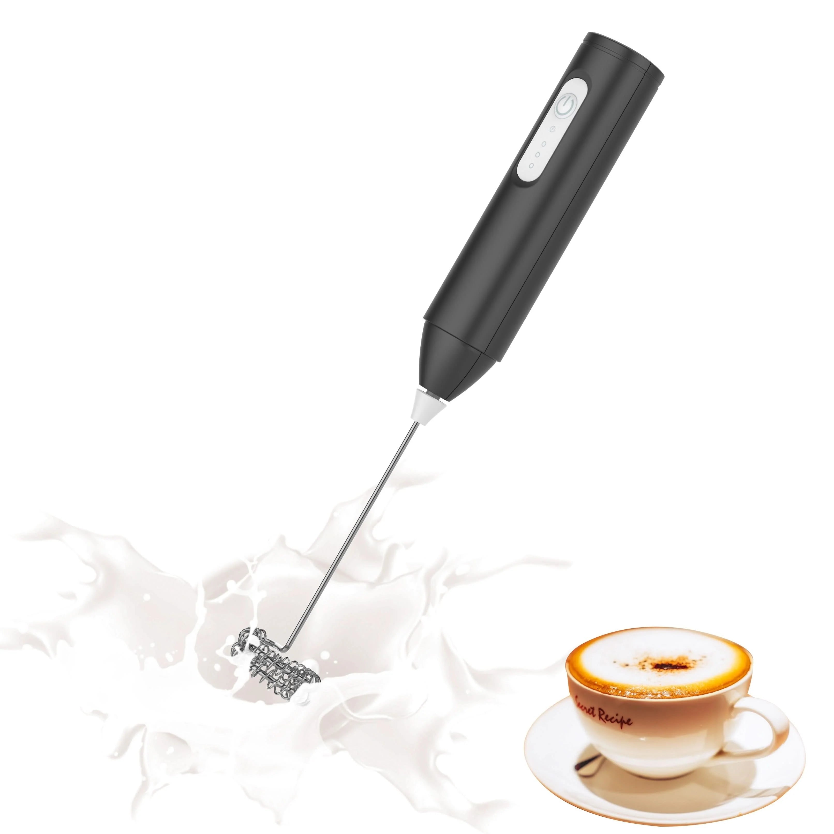 USB Rechargeable Electric Milk Frother - 3-Speed