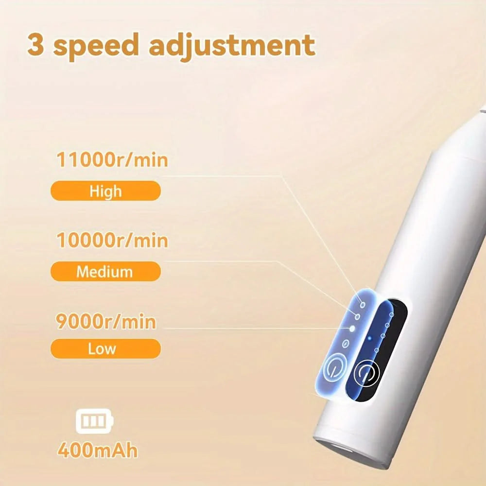 USB Rechargeable Electric Milk Frother - 3-Speed