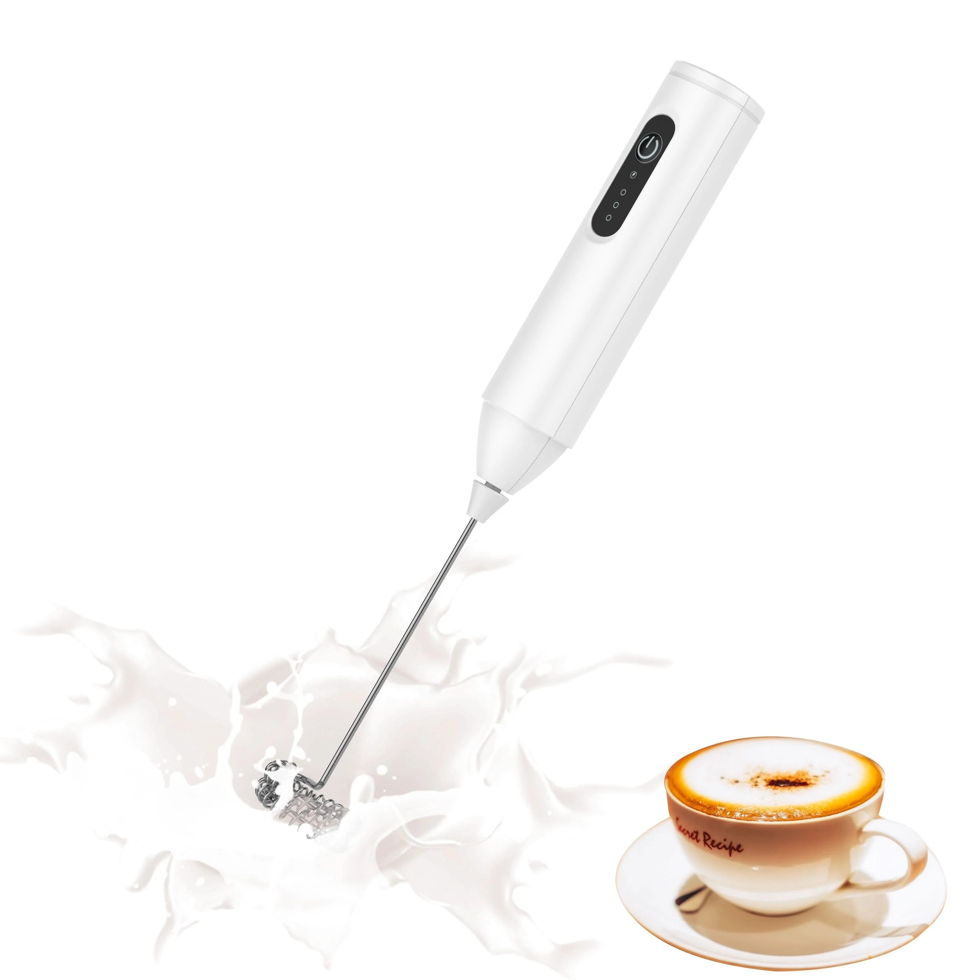 USB Rechargeable Electric Milk Frother - 3-Speed